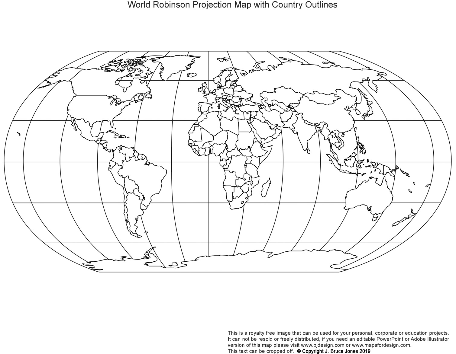 Basic World Map Printable