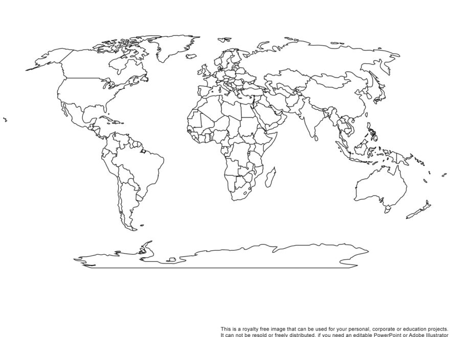 World Projections Blank Printable Clip Art Maps FreeUSandWorldMaps