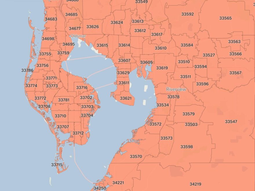 ZIP Codes In Hillsborough County Florida