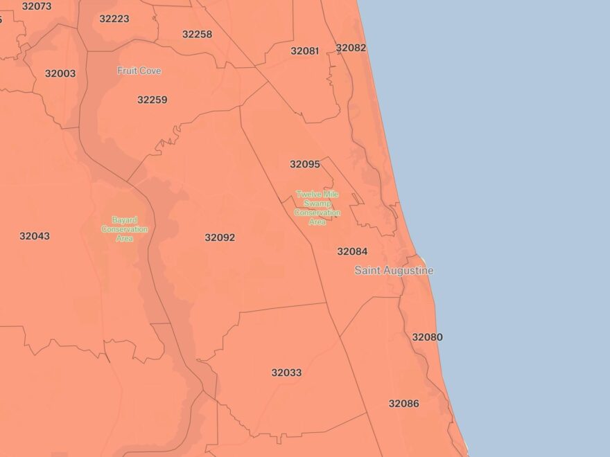 ZIP Codes In St Johns County Florida